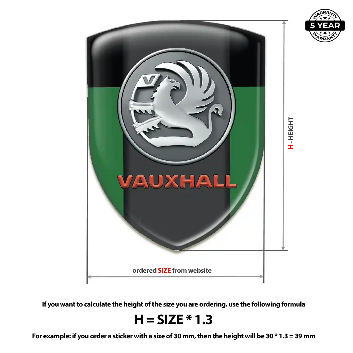 Vauxhall Logo Badge Elite Finish