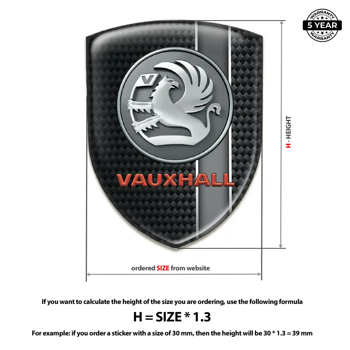 Vauxhall Logo Badge Exclusive Series