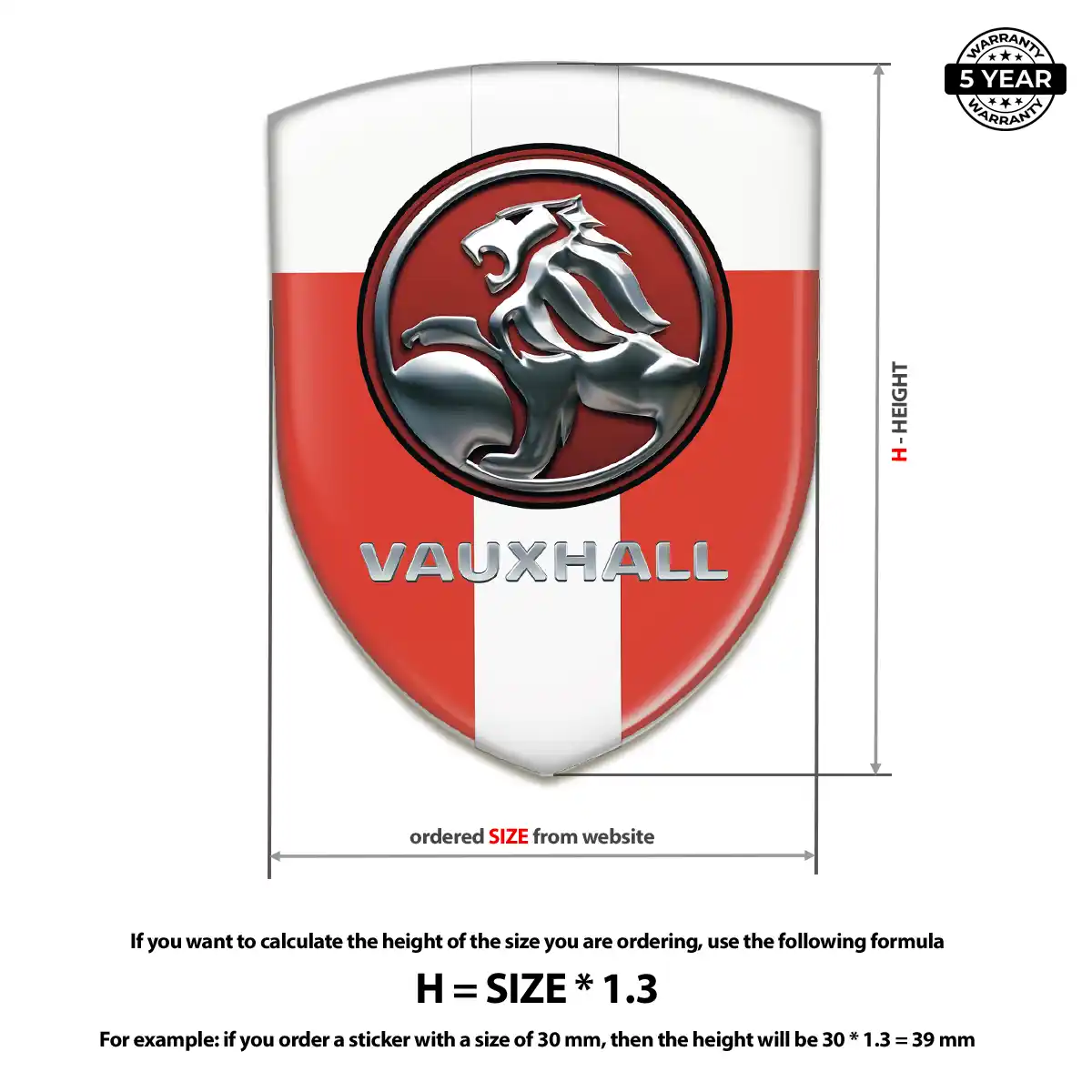 Vauxhall Logo Badge Outer Style