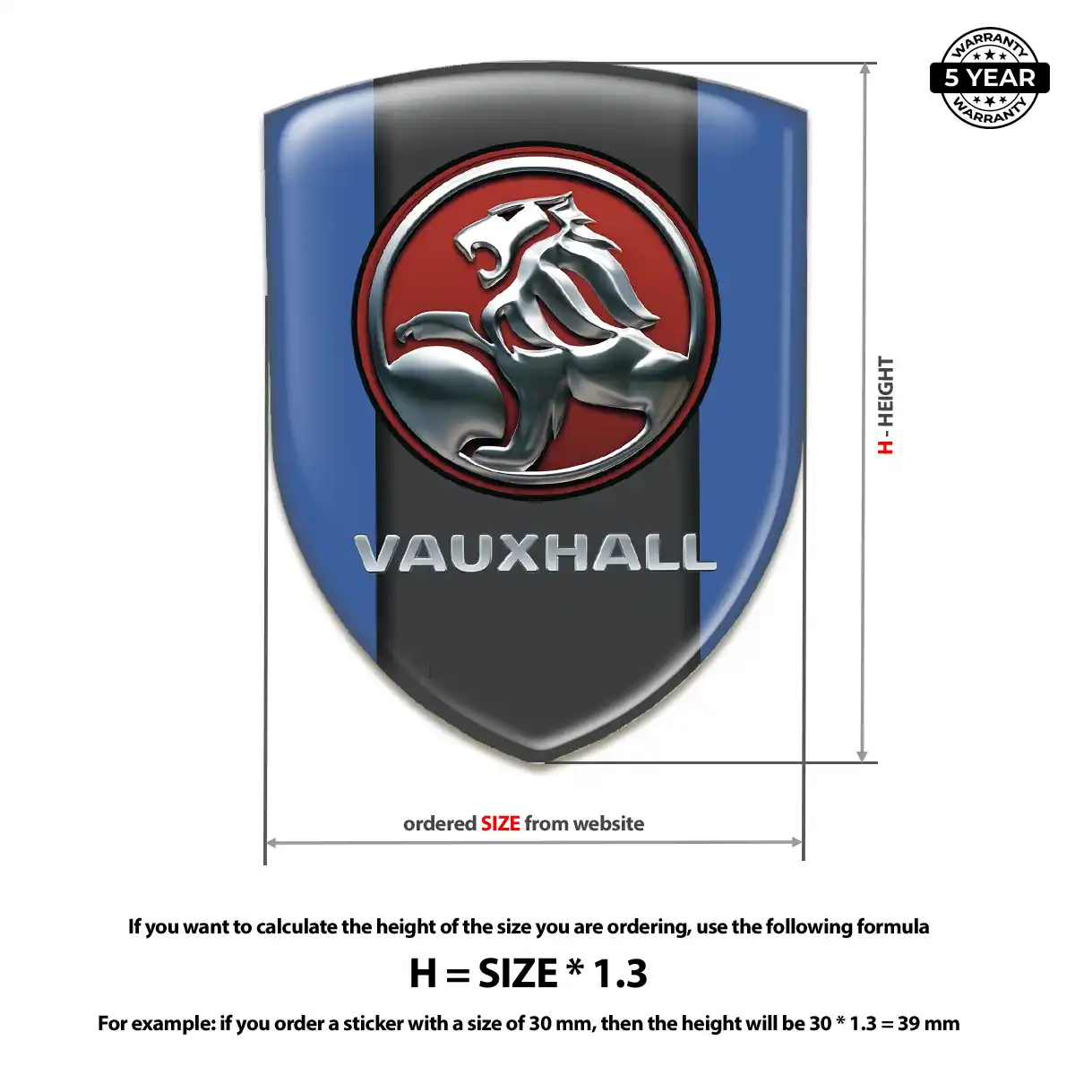 Vauxhall Logo Badge Refined Design