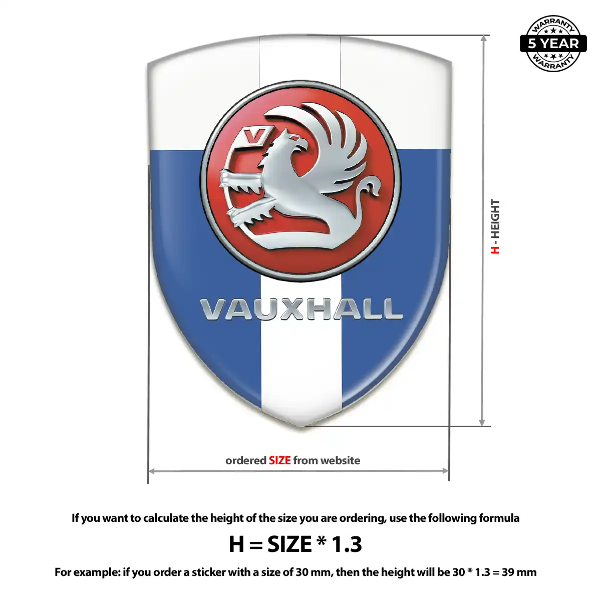 Vauxhall Logo Badge Superior Craft
