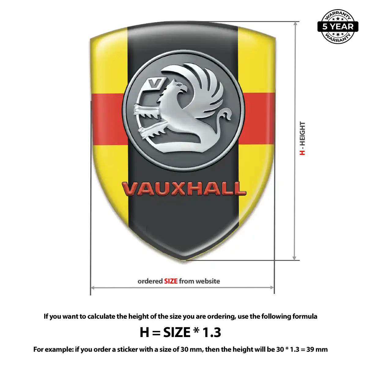 Vauxhall Logo Emblem Cabin Style