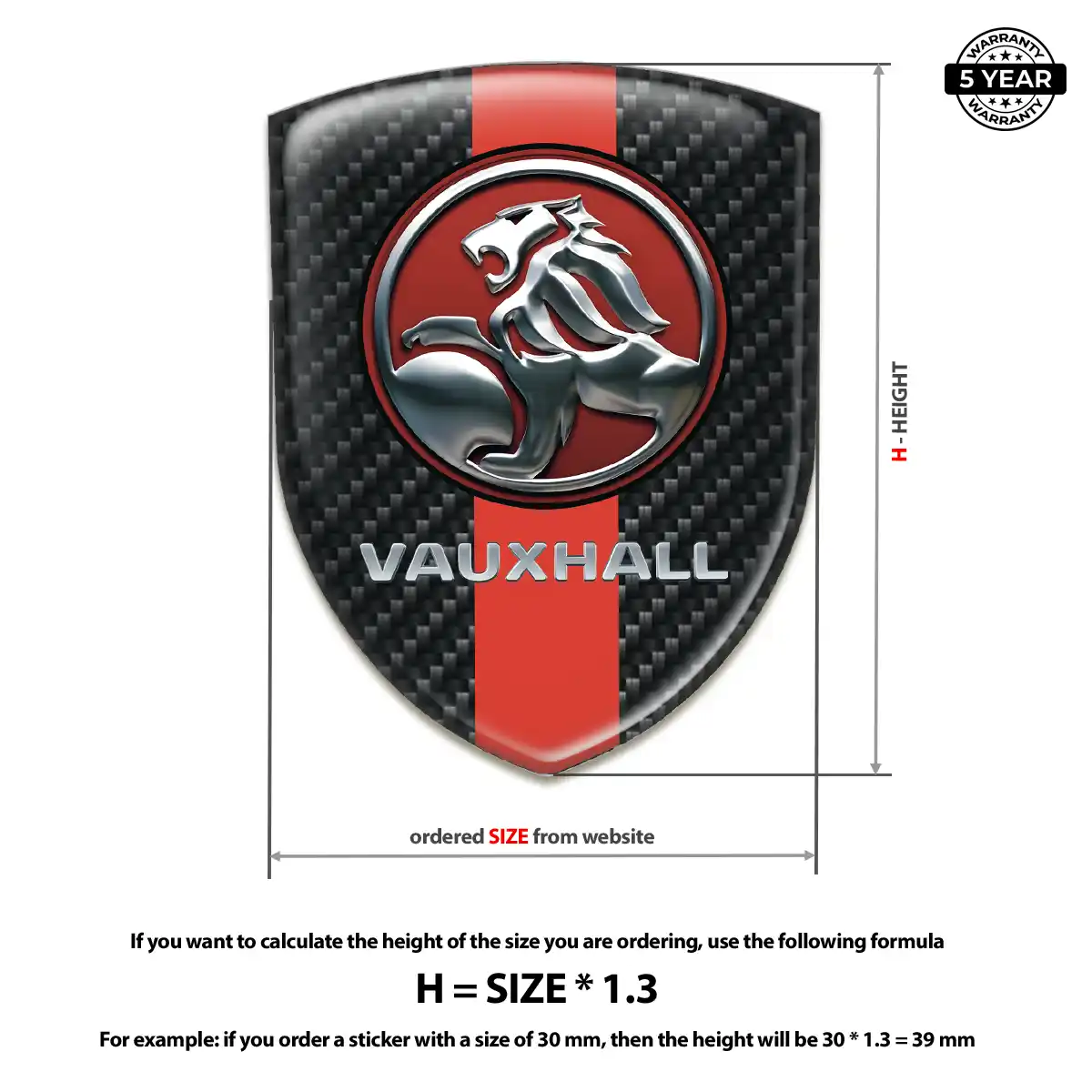 Vauxhall Logo Emblem Outer Style