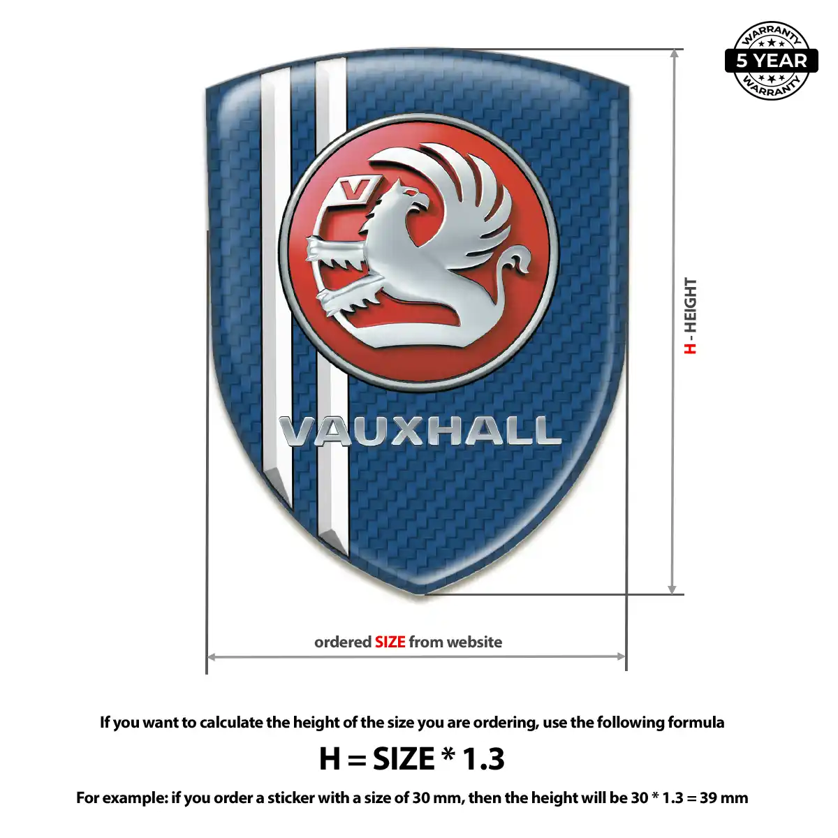 Vauxhall Logo Emblem Prestige Line
