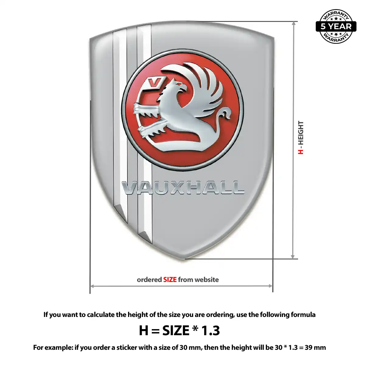 Vauxhall Logo Emblem Prime Quality