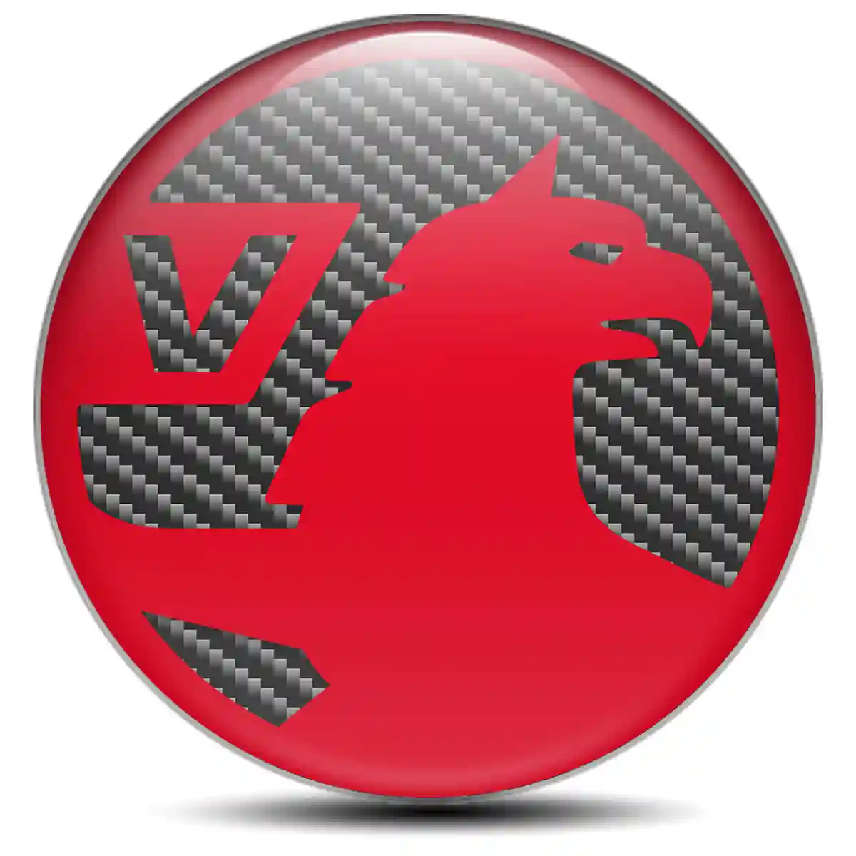 Vauxhall Logo Silicone Badge Self-Adhesive Sleek Style