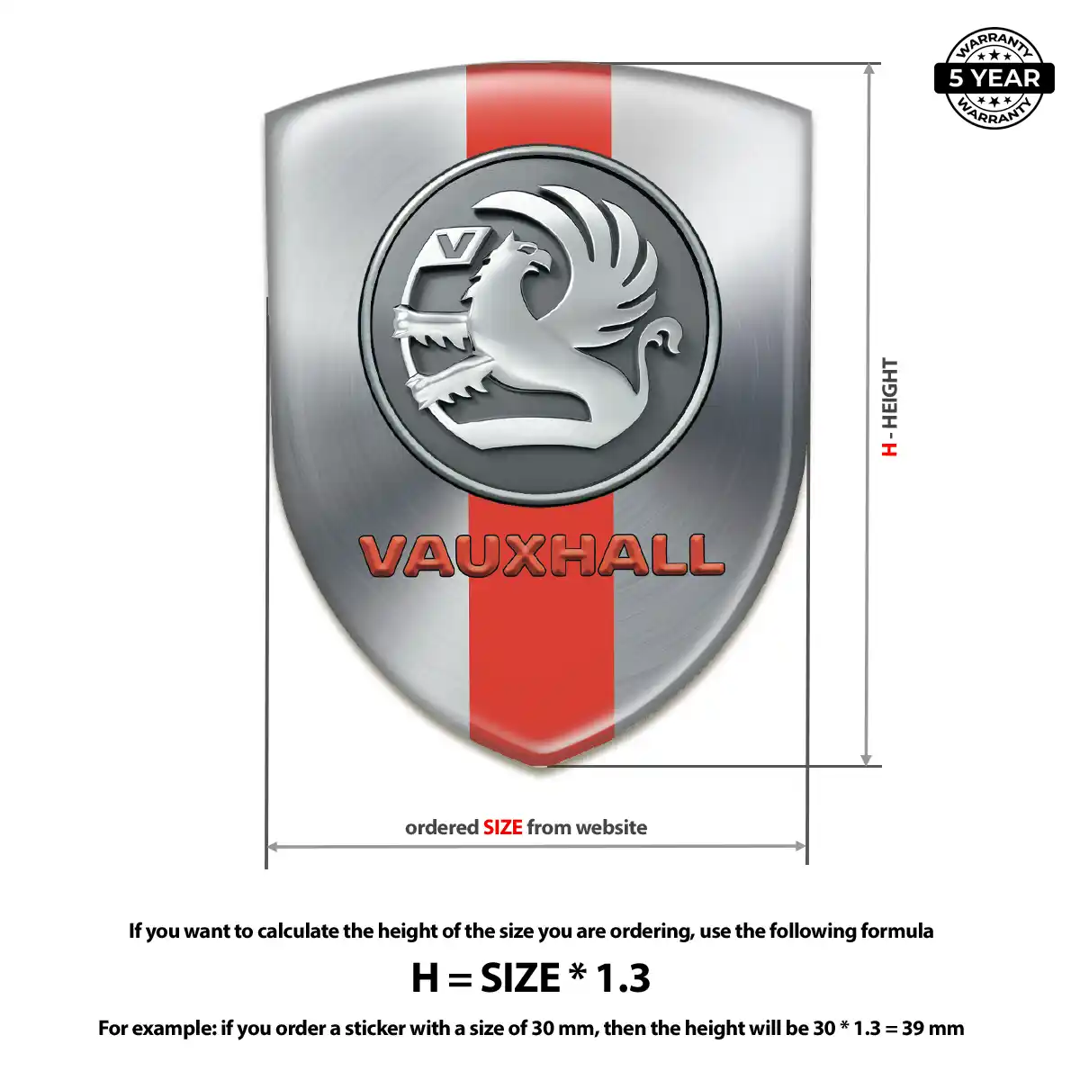 Vauxhall Logo Sticker Noble Edition
