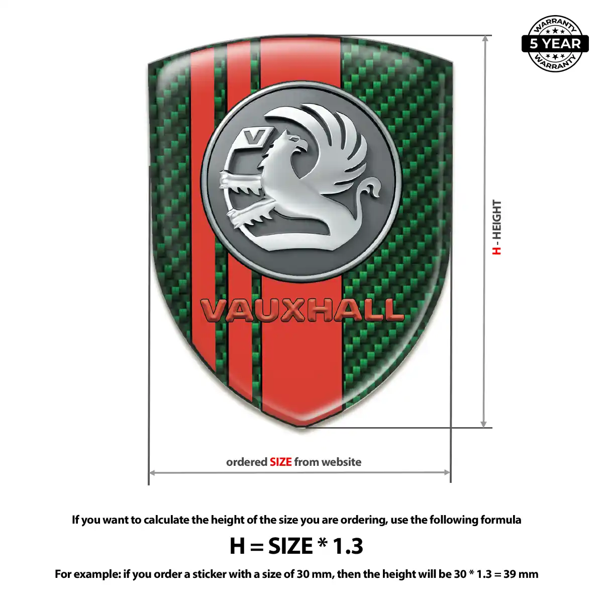 Vauxhall Logo Sticker Prestige Line
