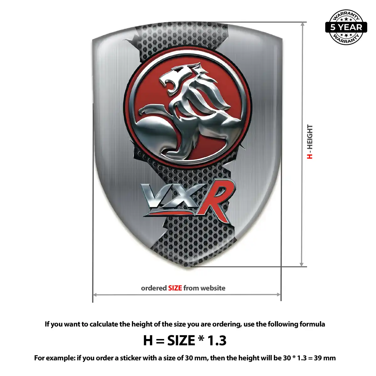 Vauxhall Logo Sticker Signature Grade