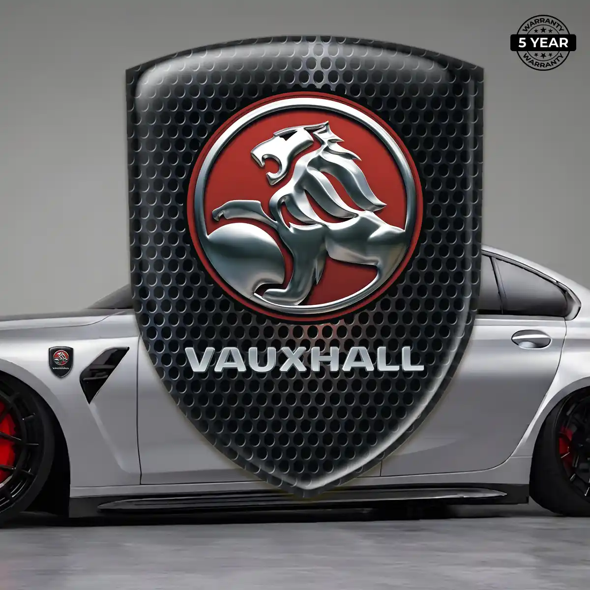 Vauxhall Polyurethane Domed Sticker Elite Finish