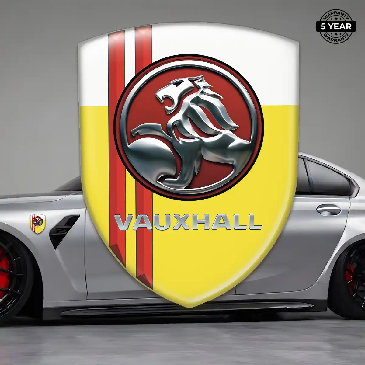 Vauxhall Polyurethane Domed Sticker Refined Design