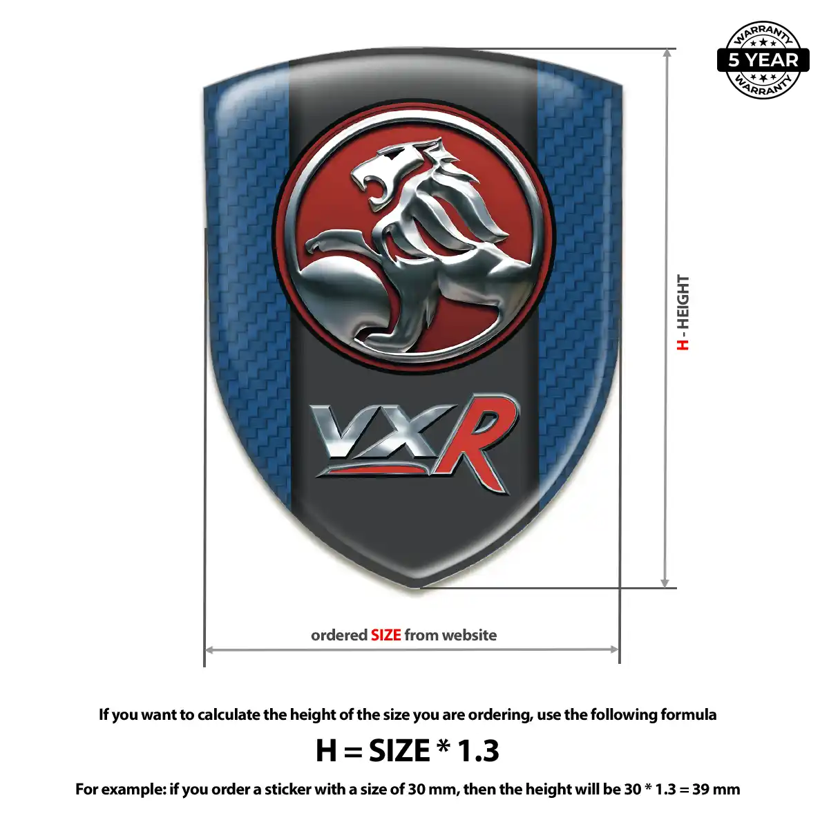 Vauxhall Resin Domed Sticker Exclusive Series