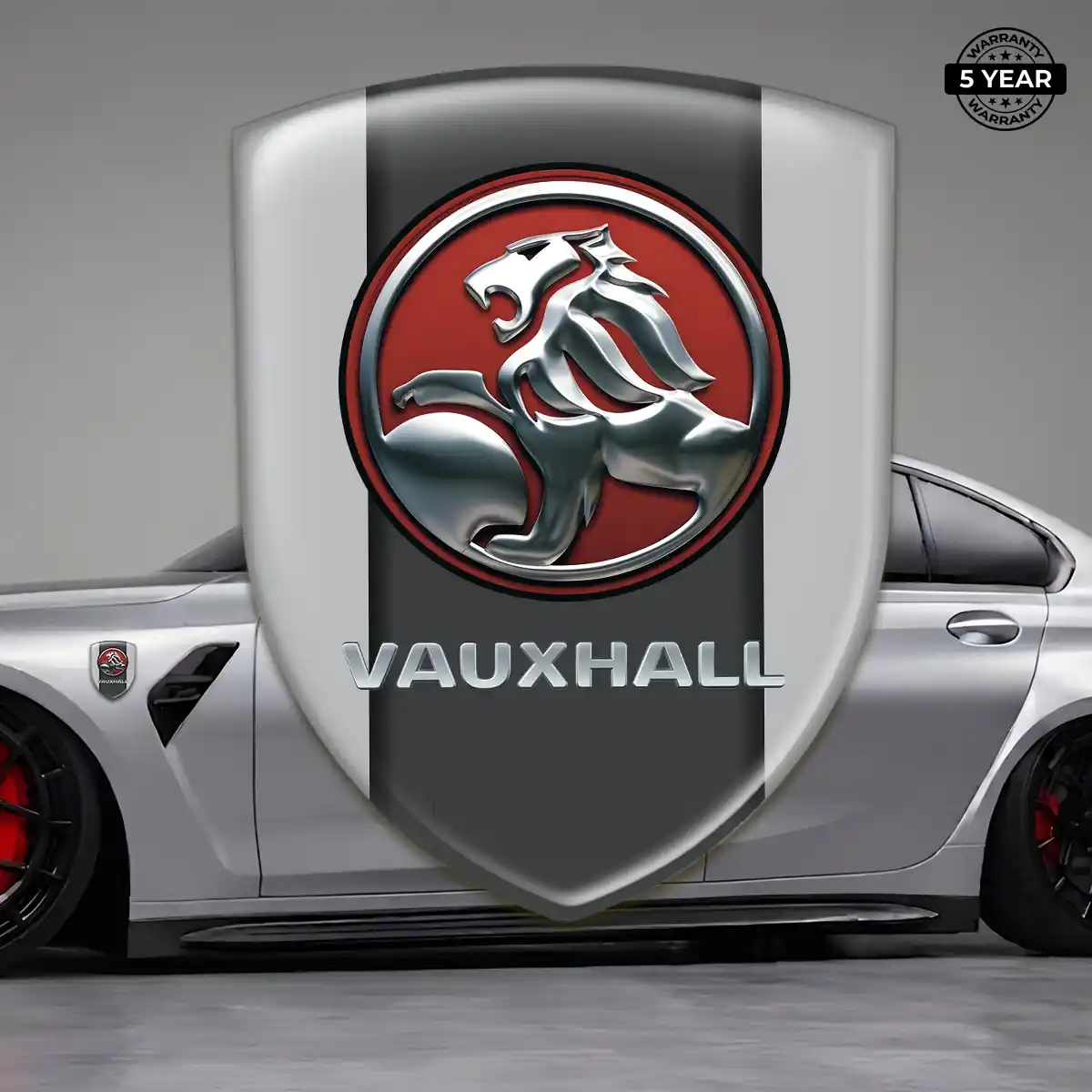 Vauxhall Resin Domed Sticker Refined Design
