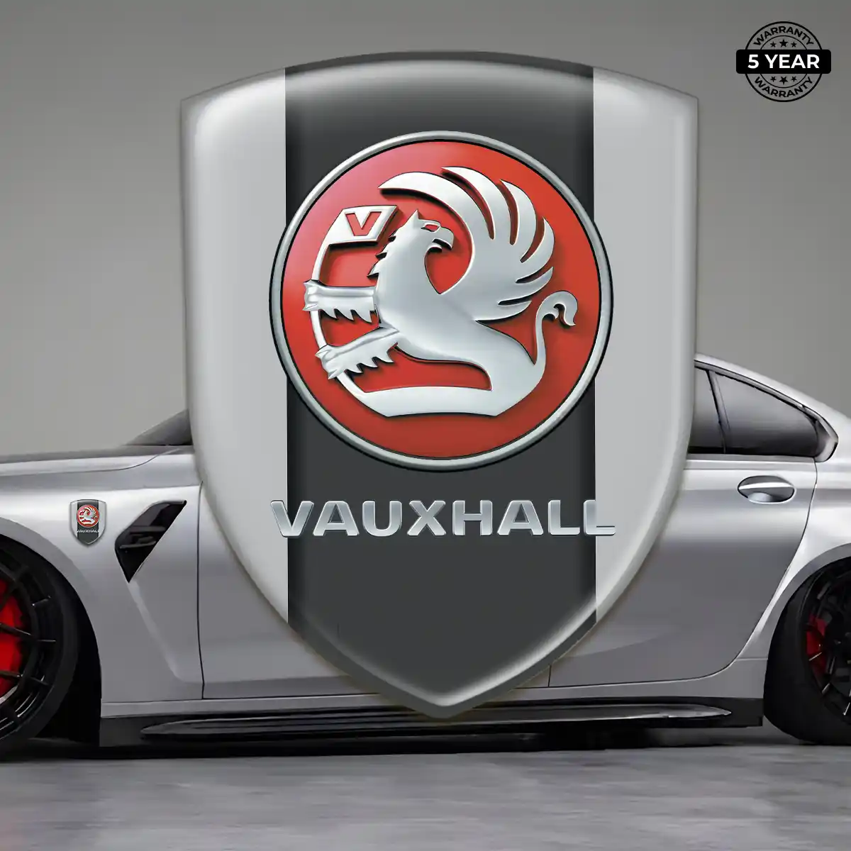 Vauxhall Resin Domed Sticker Sleek Style
