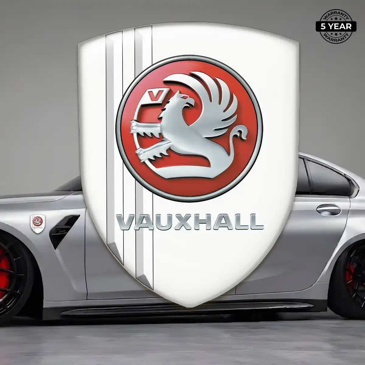 Vauxhall Resin Emblem Sticker Sleek Style