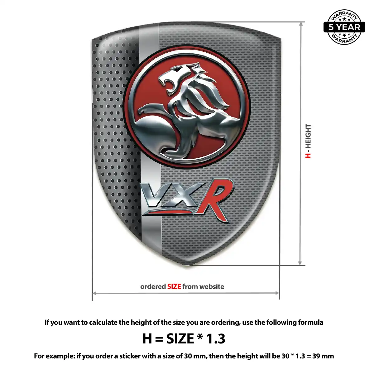 Vauxhall Self Adhesive Emblem Sticker Elite Edition