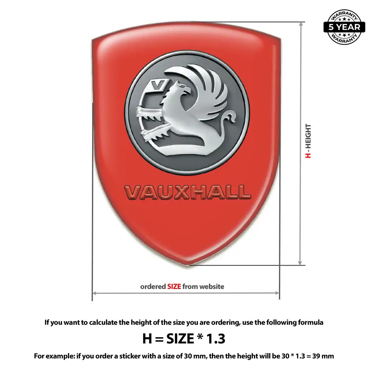 Vauxhall Silicone Badge Cabin Style