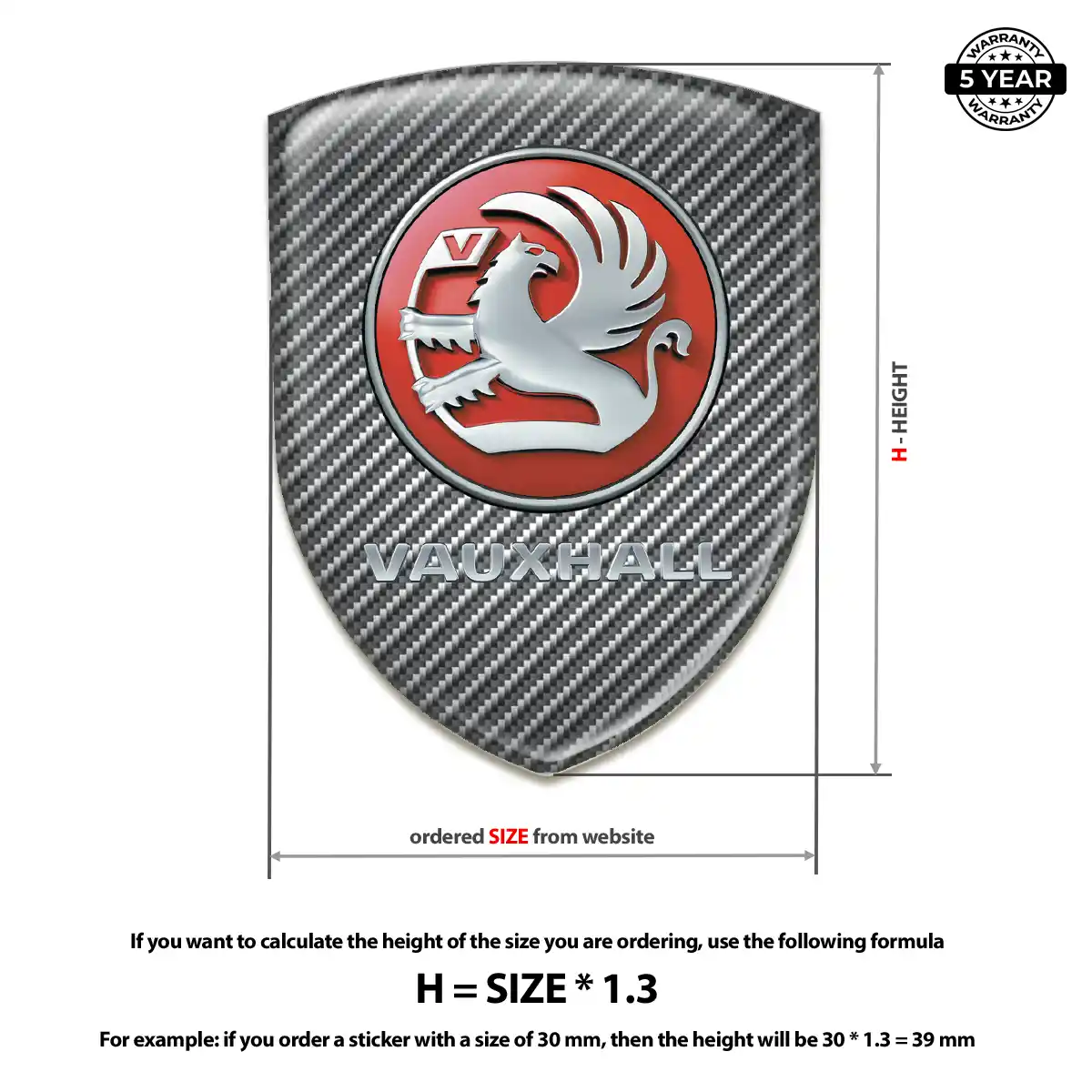 Vauxhall Silicone Badge Elite Edition
