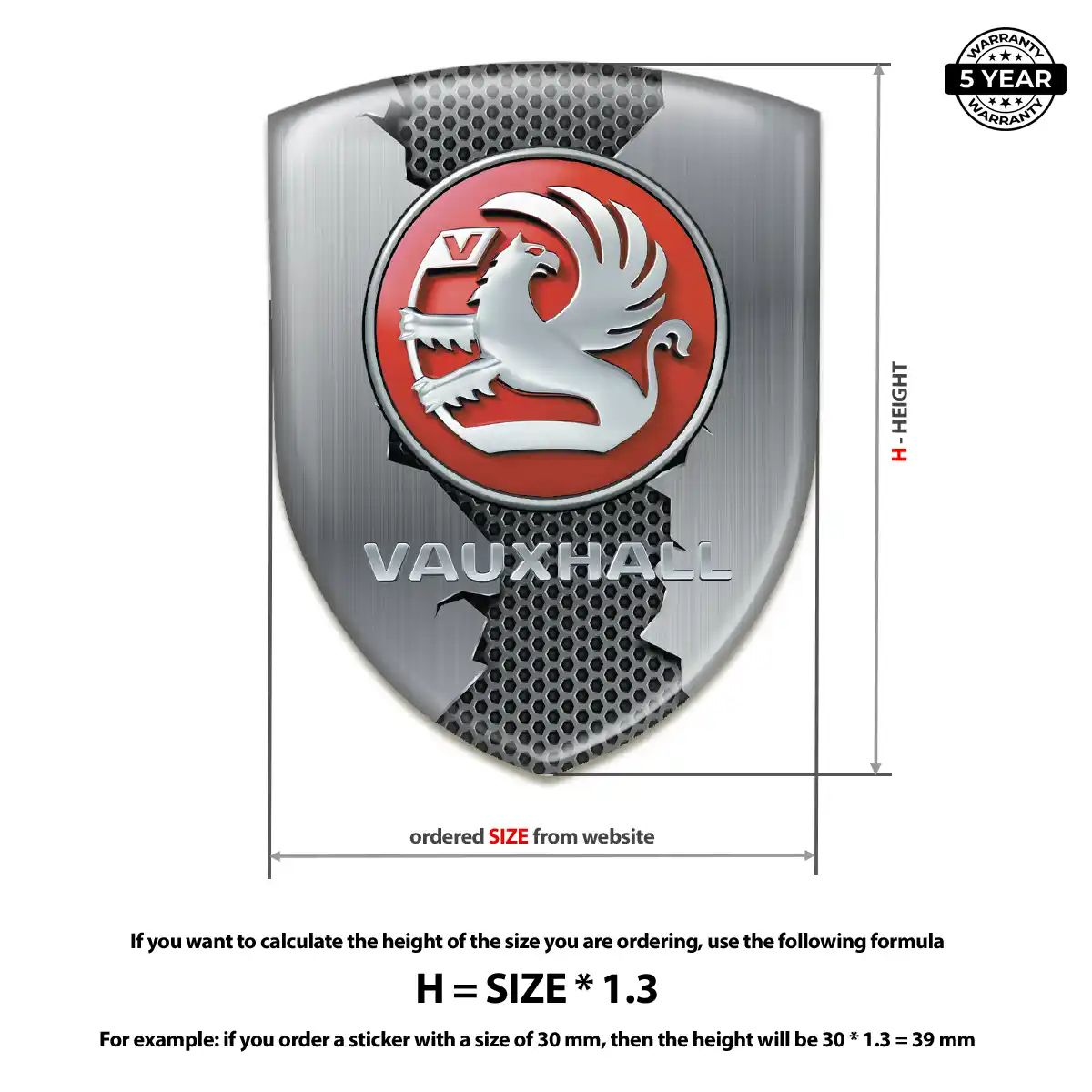 Vauxhall Silicone Badge Exclusive Series