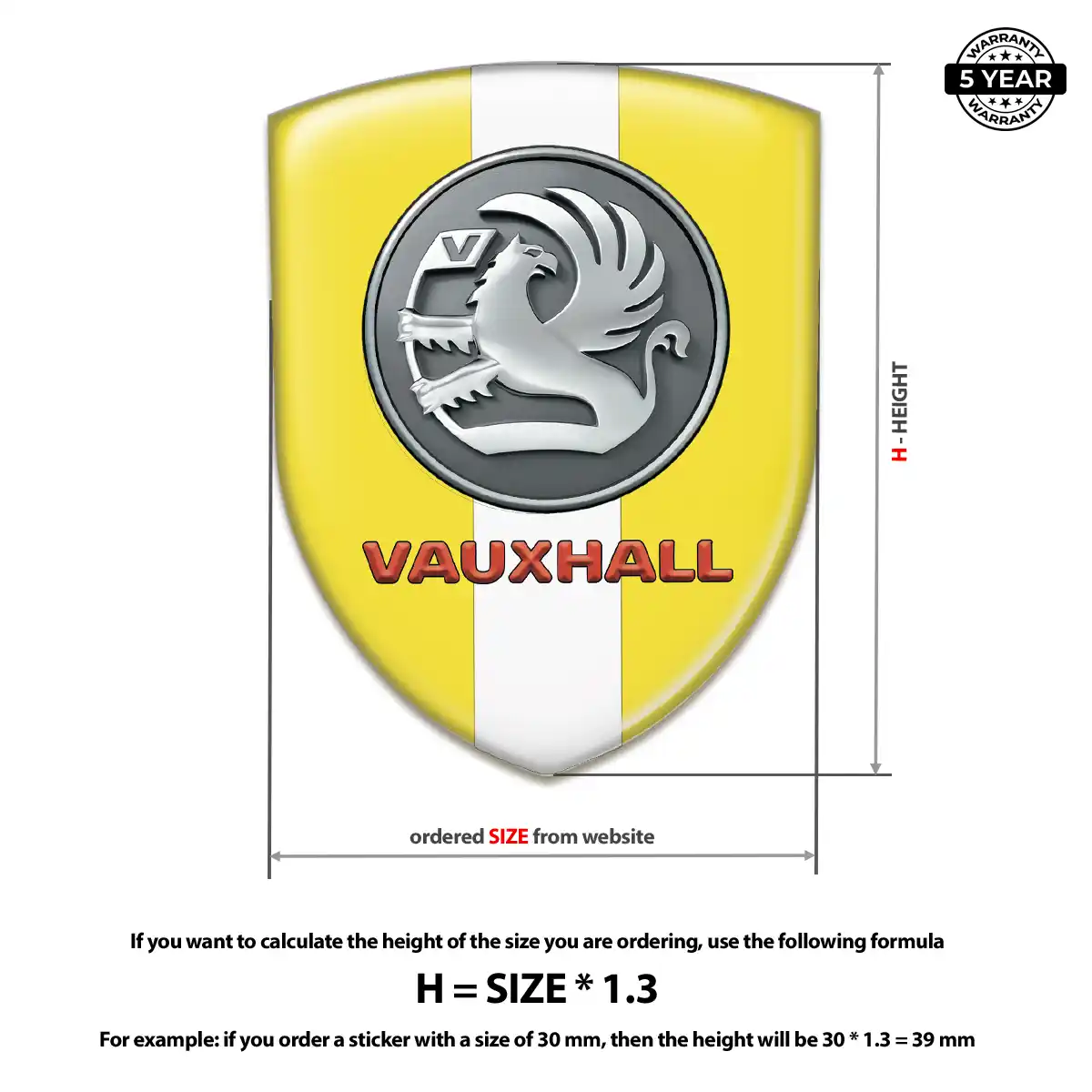 Vauxhall Silicone Badge Exterior Luxe