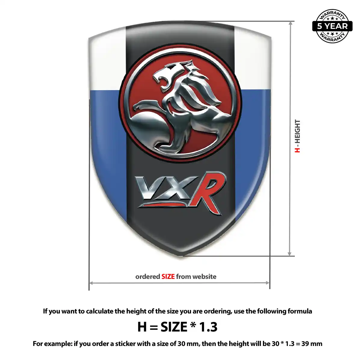 Vauxhall Silicone Badge Interior Luxe