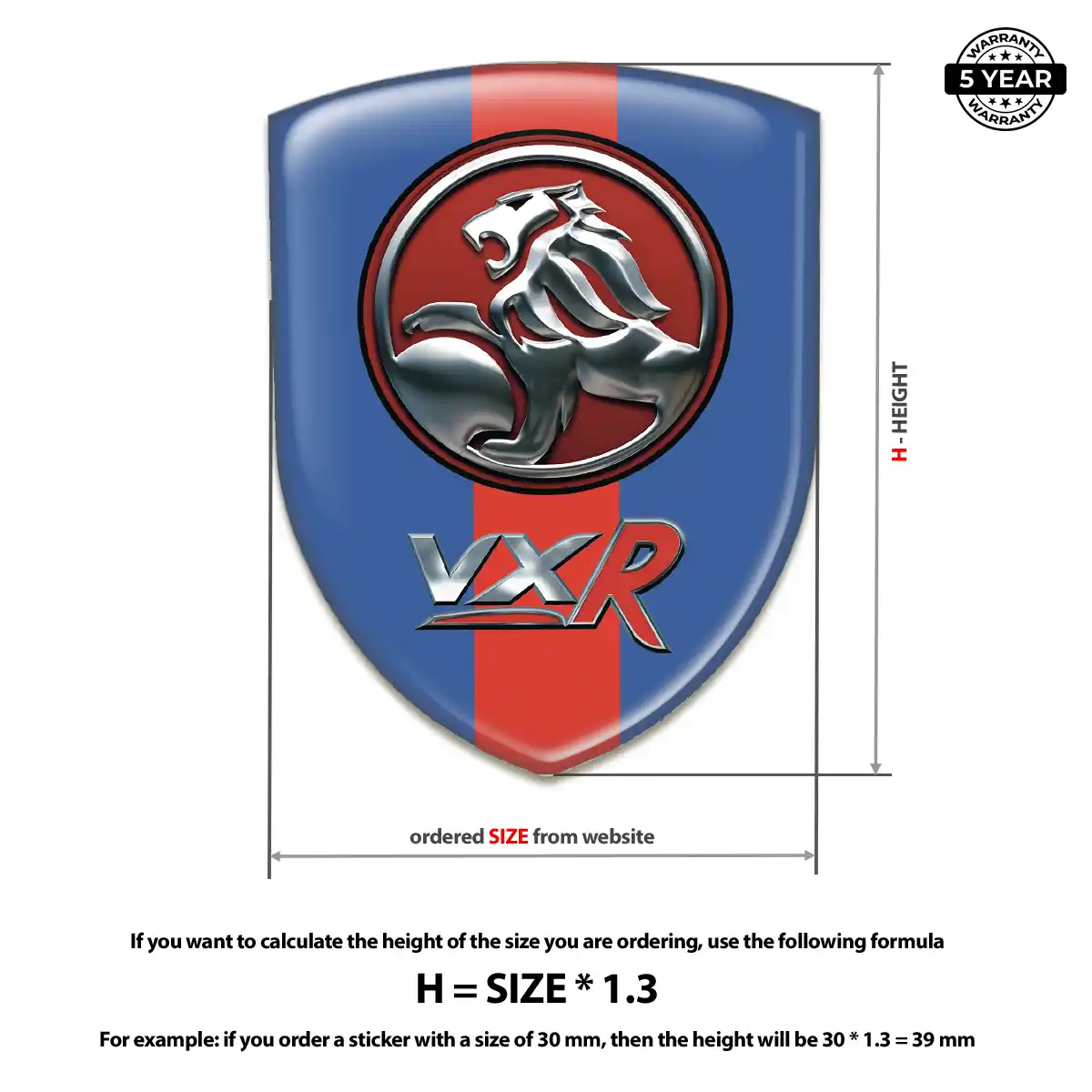Vauxhall Silicone Badge Refined Design