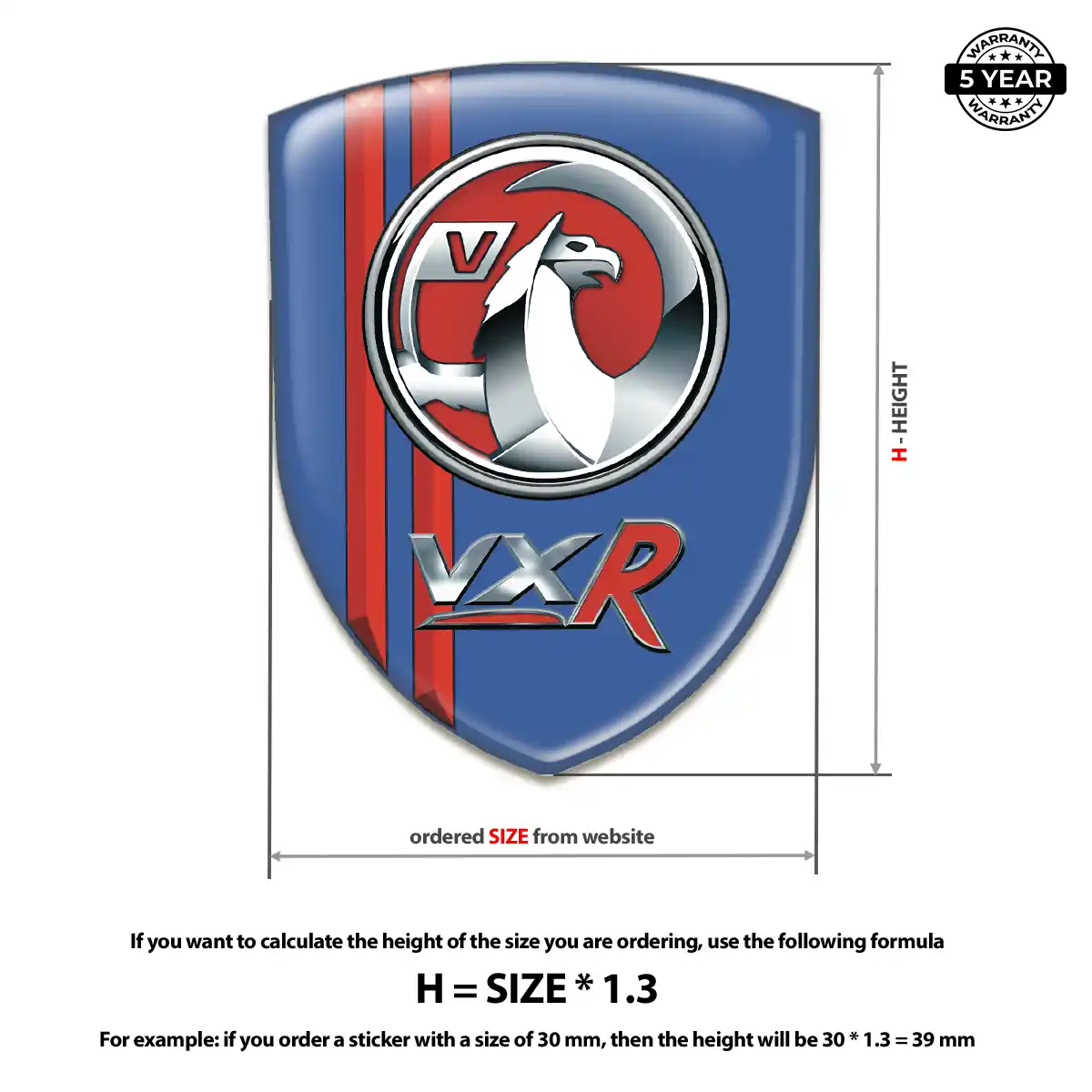 Vauxhall Silicone Badge Sleek Style