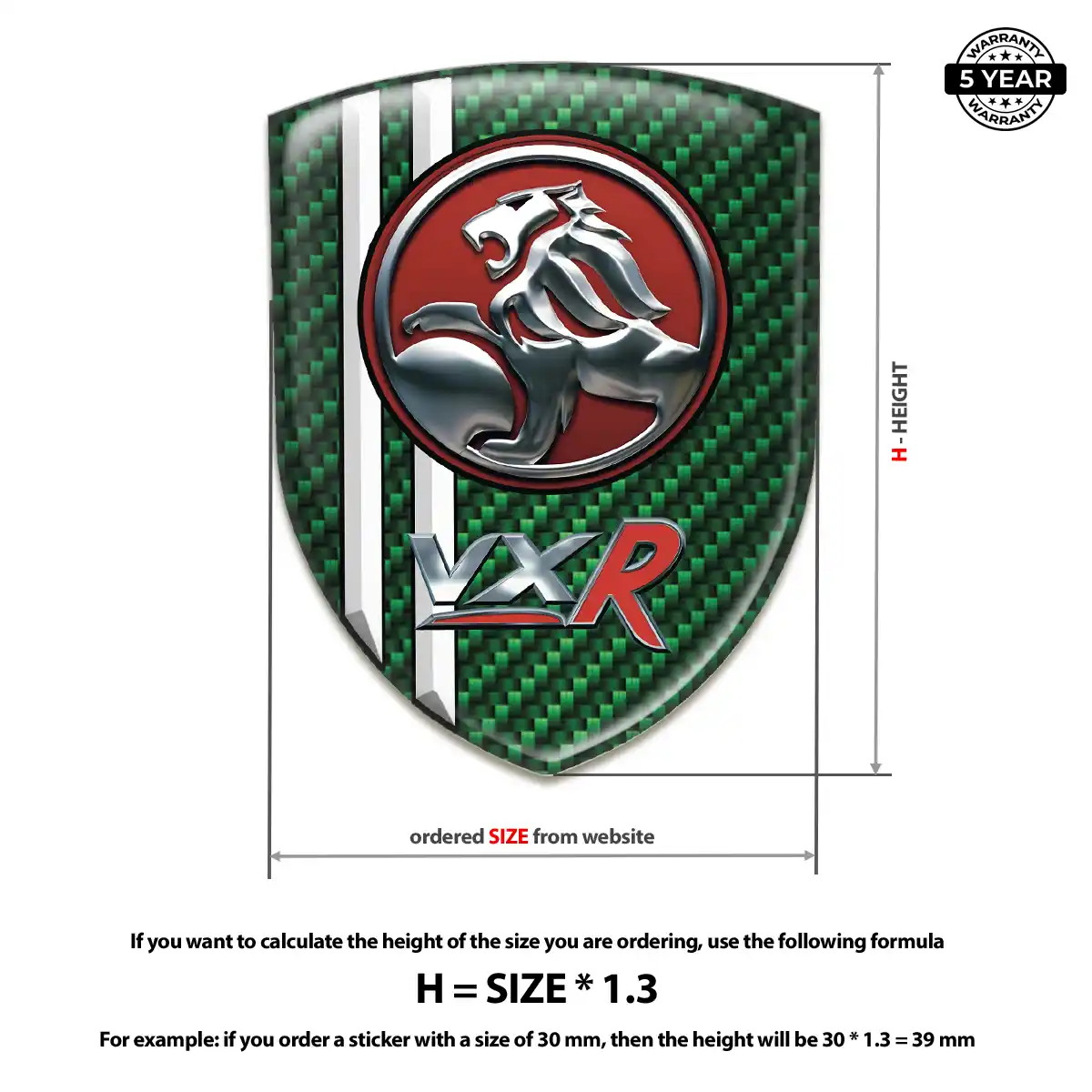 Vauxhall Silicone Emblem Cabin Style