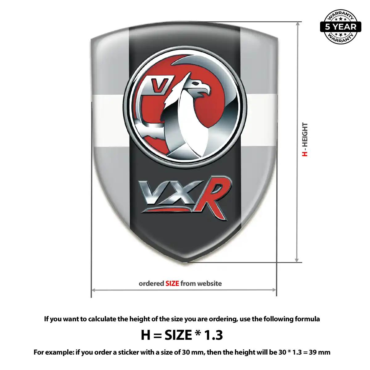 Vauxhall Silicone Emblem Exterior Luxe
