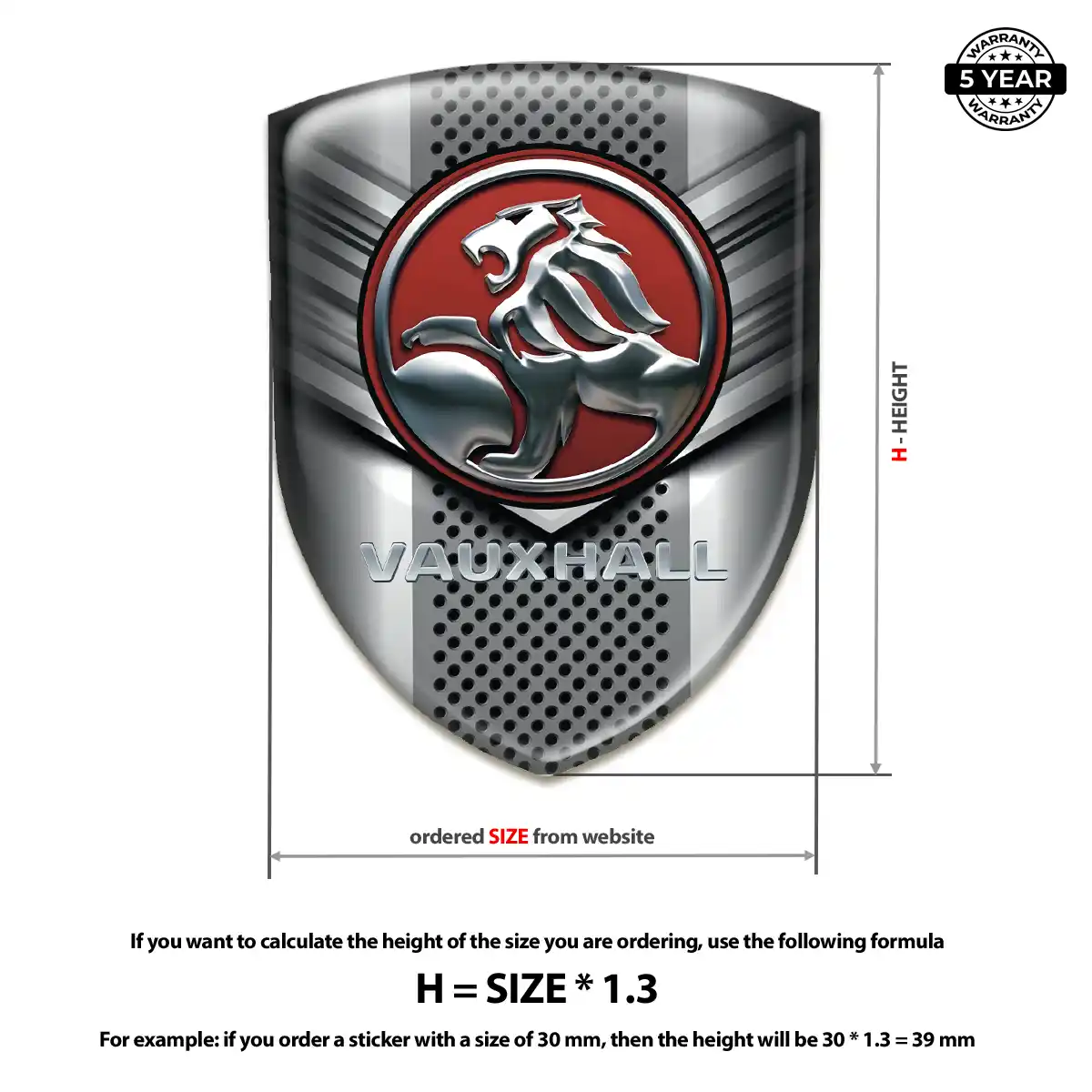 Vauxhall Silicone Emblem Interior Elegance