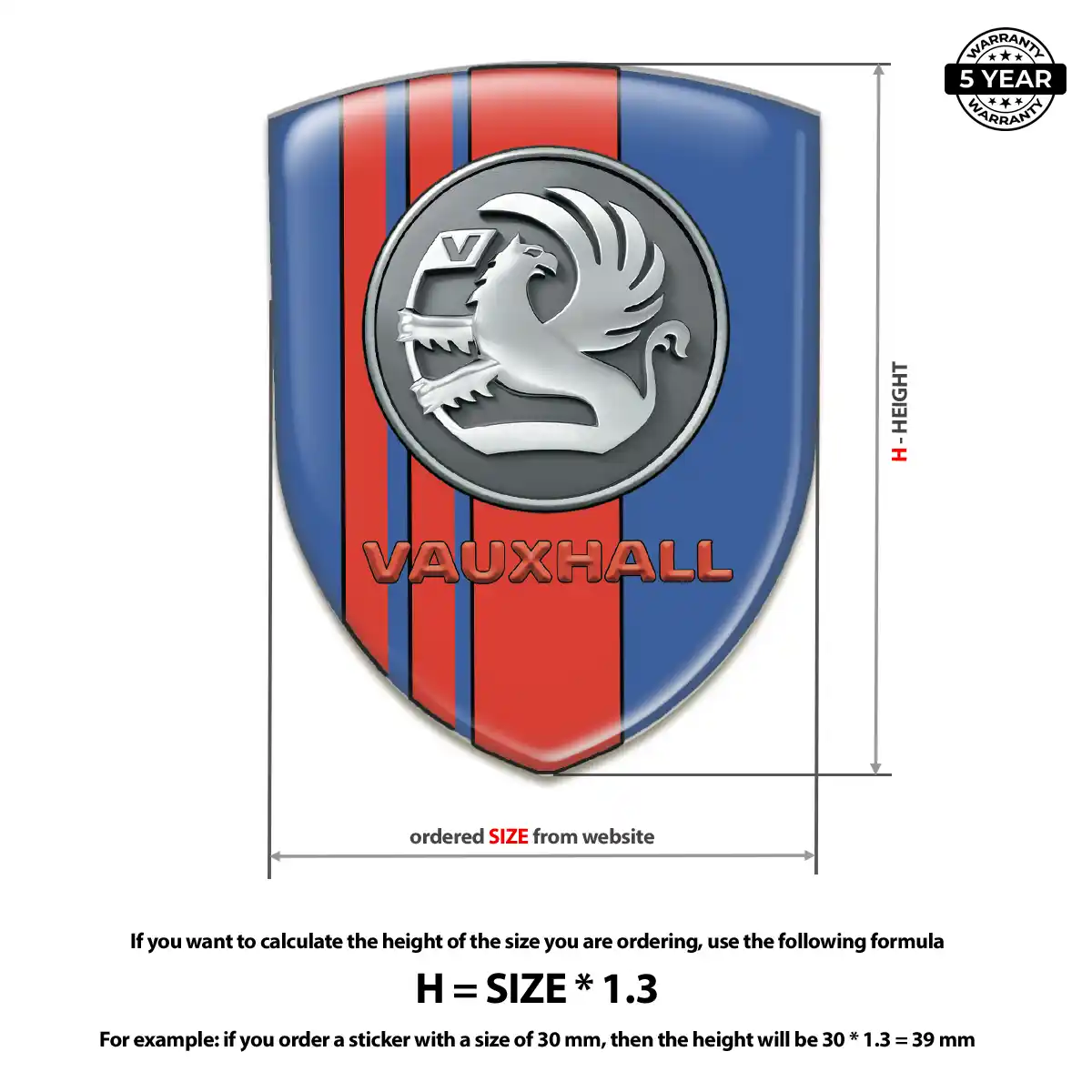 Vauxhall Silicone Emblem Interior Luxe
