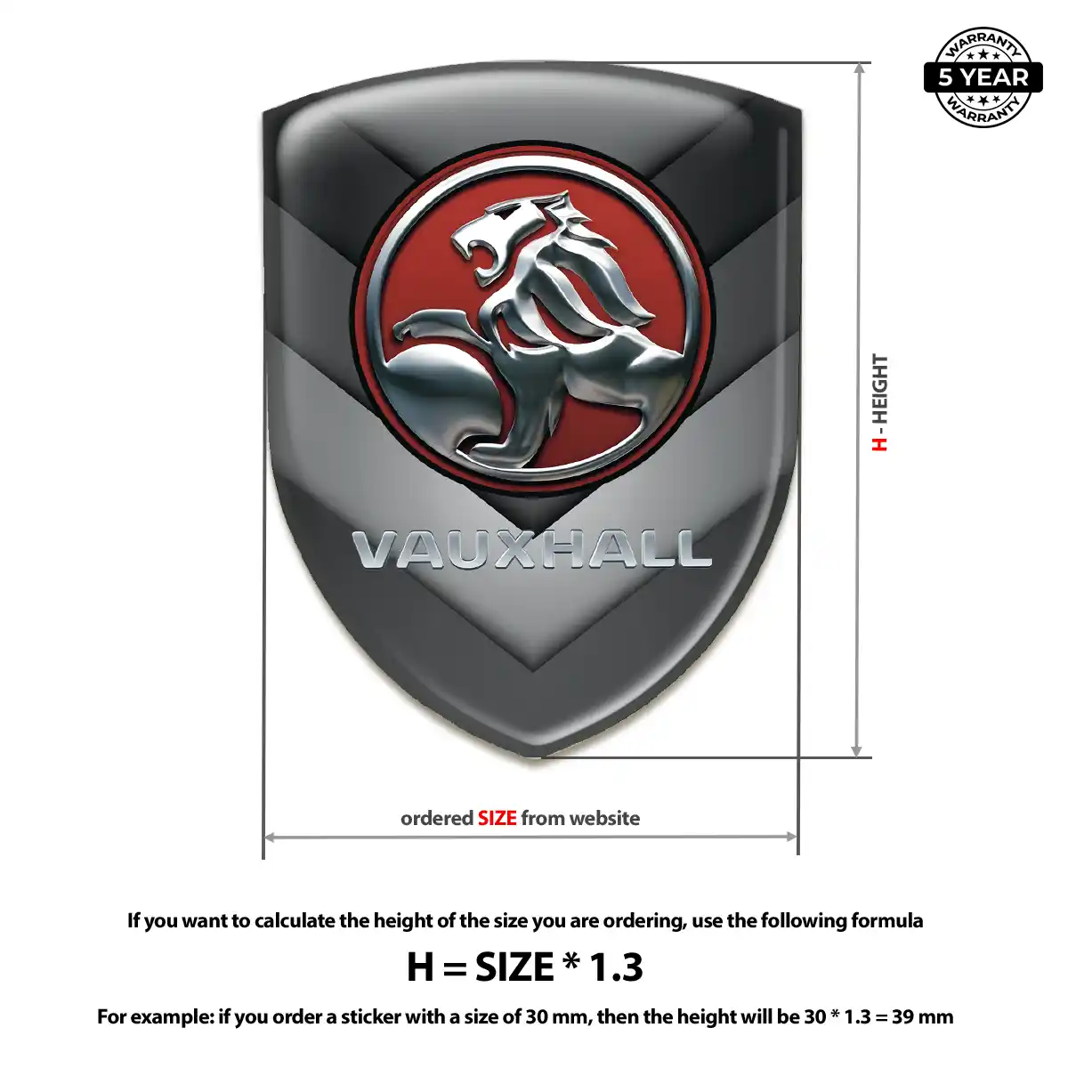 Vauxhall Silicone Emblem Noble Edition