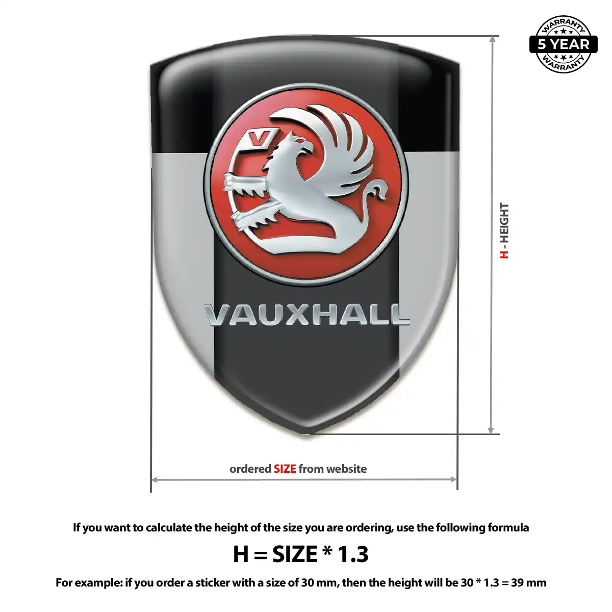 Vauxhall Silicone Emblem Opulent Line