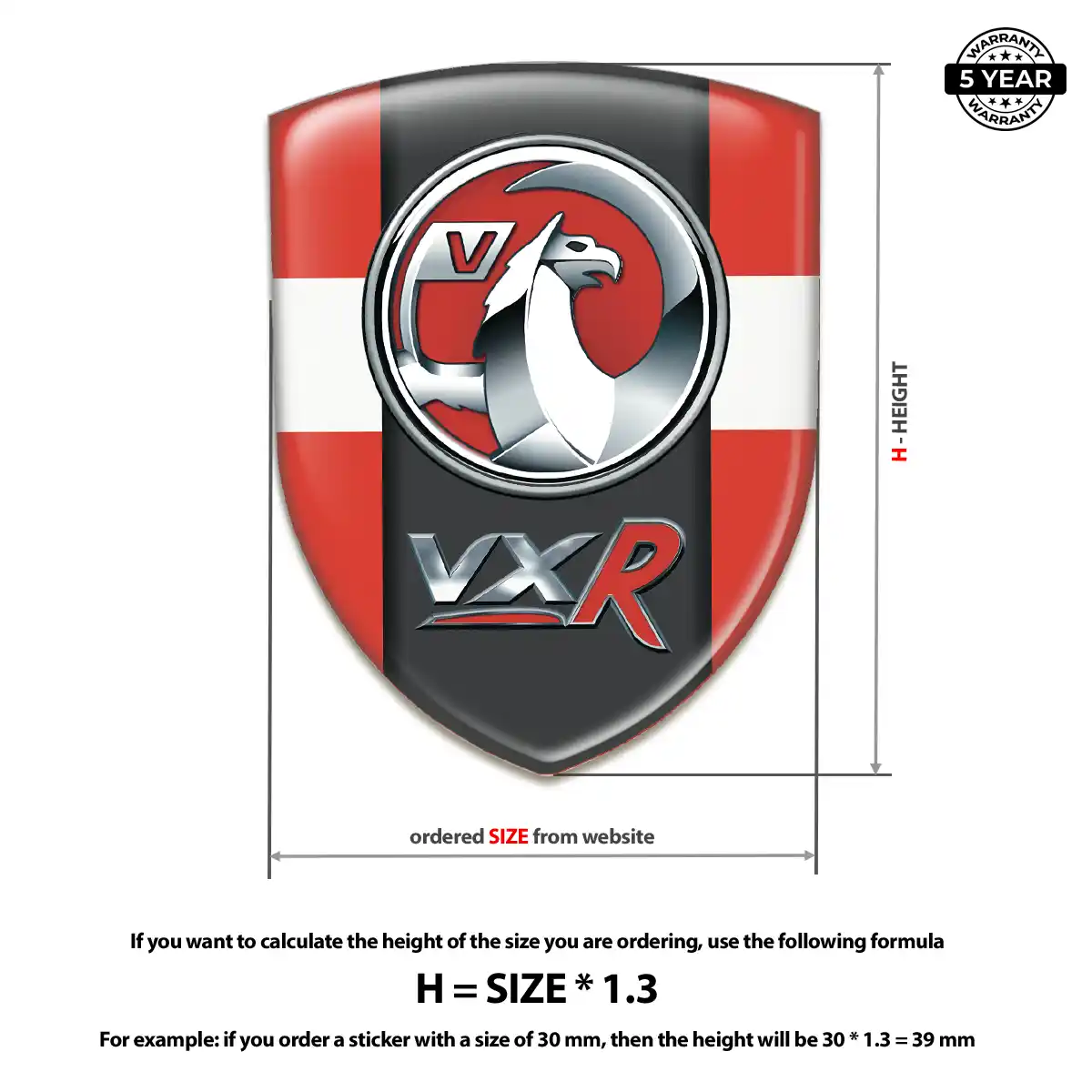 Vauxhall Silicone Emblem Outer Style