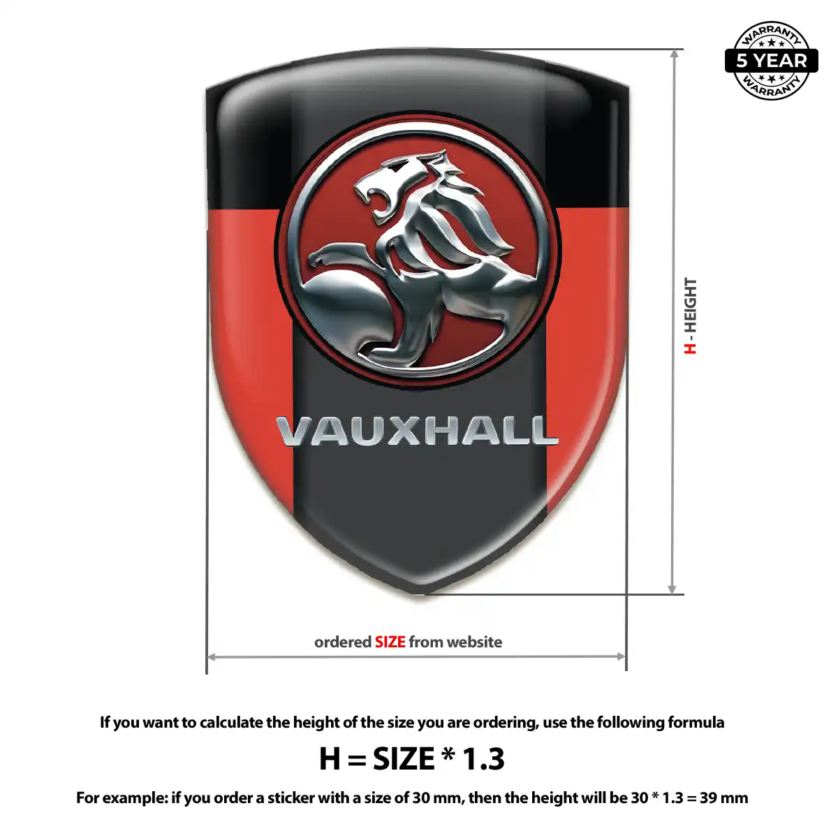Vauxhall Silicone Emblem Prestige Line