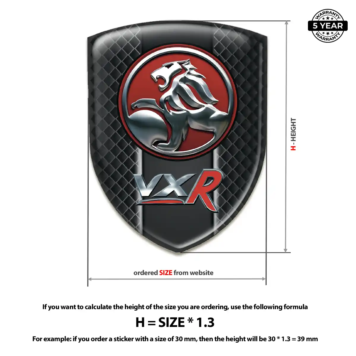 Vauxhall Silicone Emblem Resin Luxe
