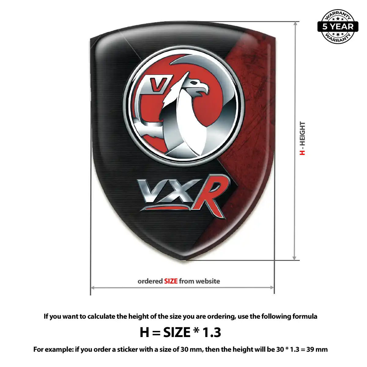 Vauxhall Silicone Sticker Interior Elegance