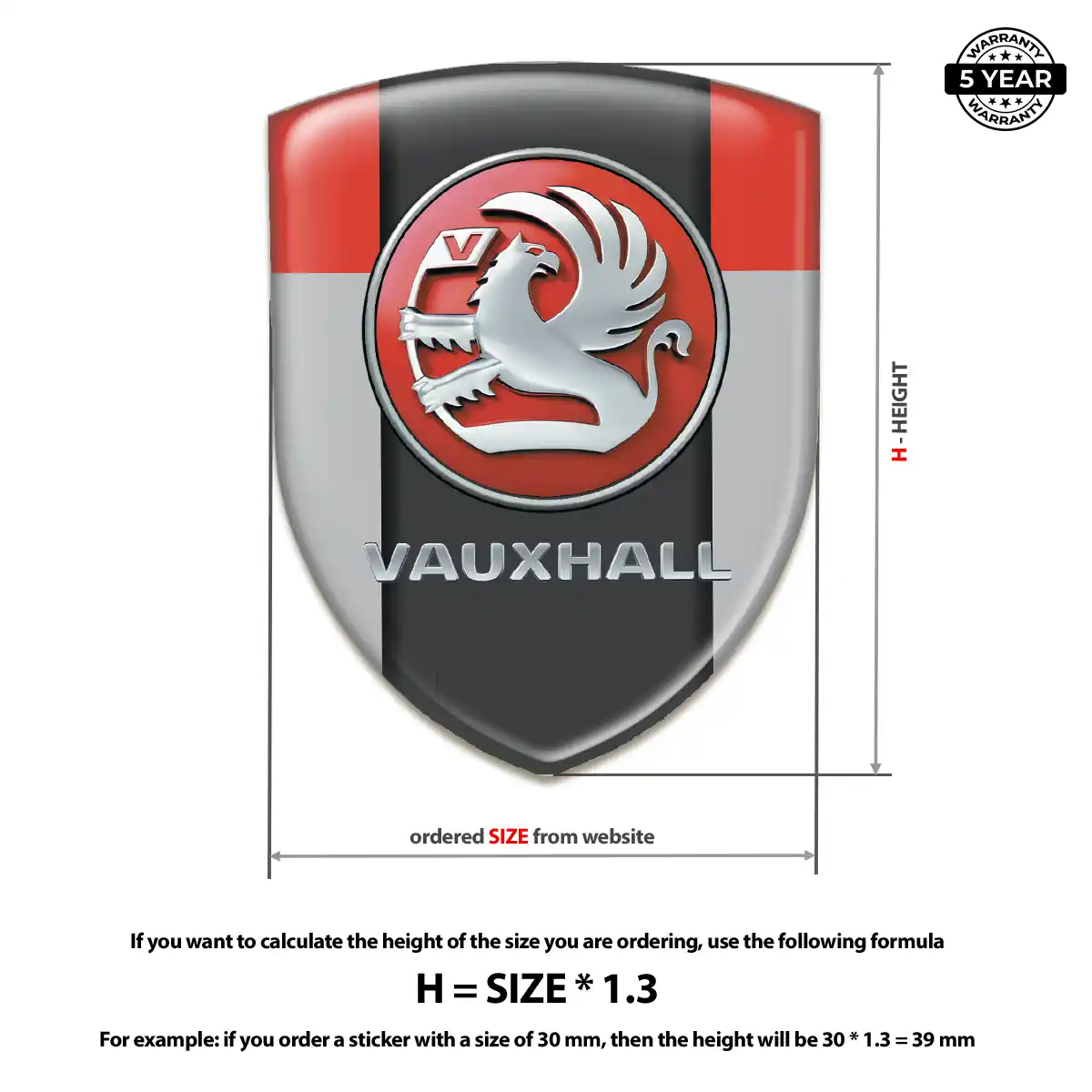 Vauxhall Sticker Cabin Style