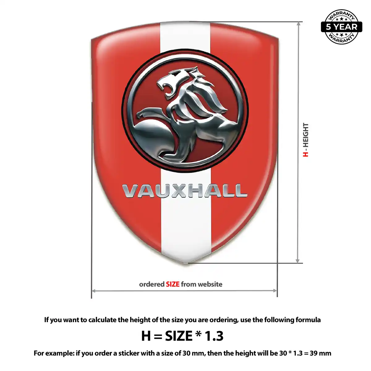 Vauxhall Sticker Exclusive Series