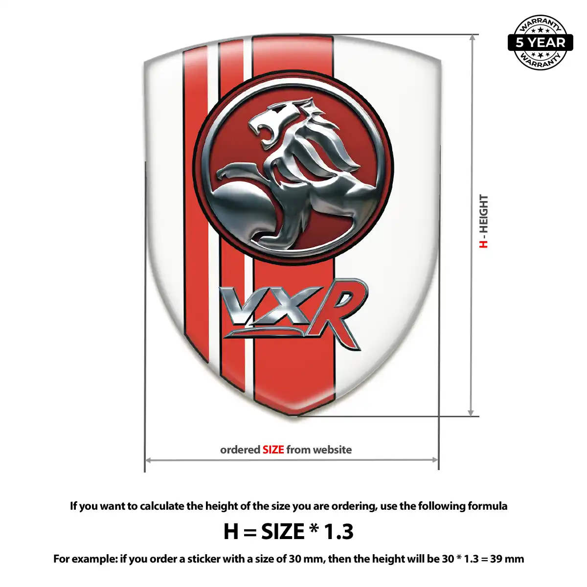 Vauxhall Sticker Exterior Luxe