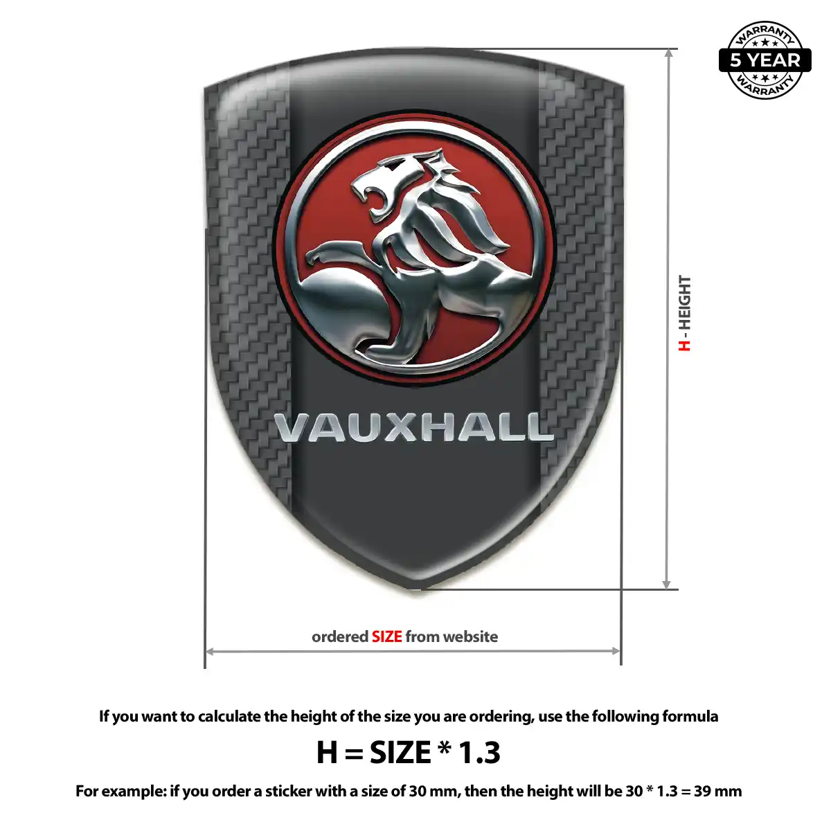 Vauxhall Sticker Noble Edition