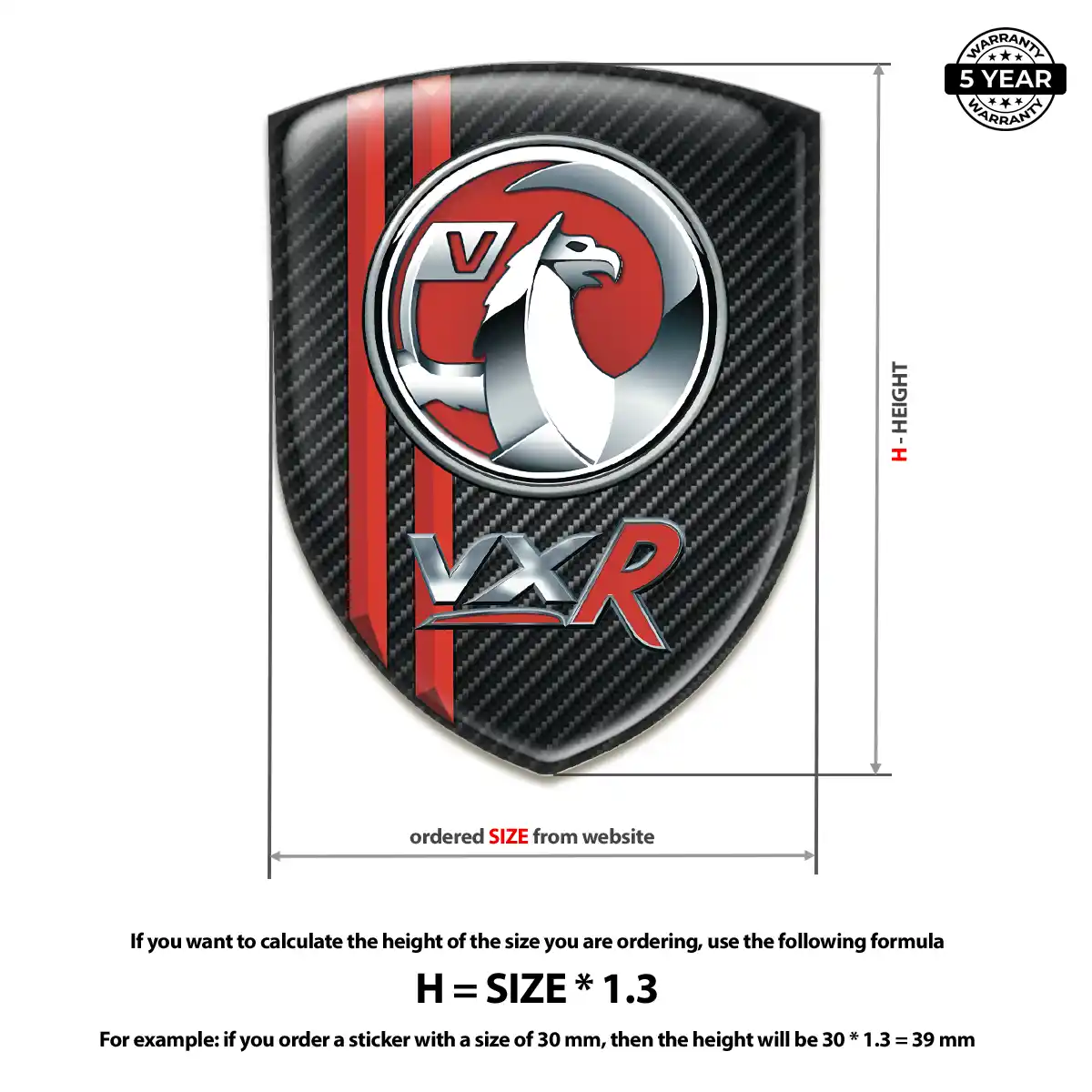 Vauxhall Sticker Refined Design