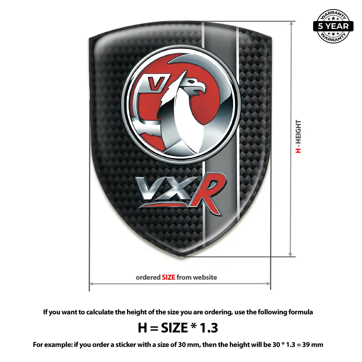 Vauxhall Sticker Signature Grade