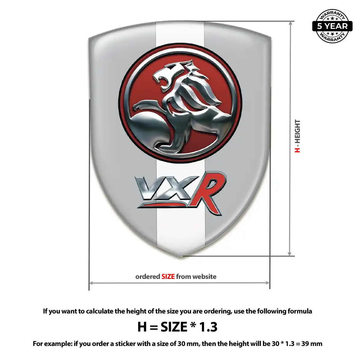 Vauxhall Vehicle Logo Sticker Exclusive Series