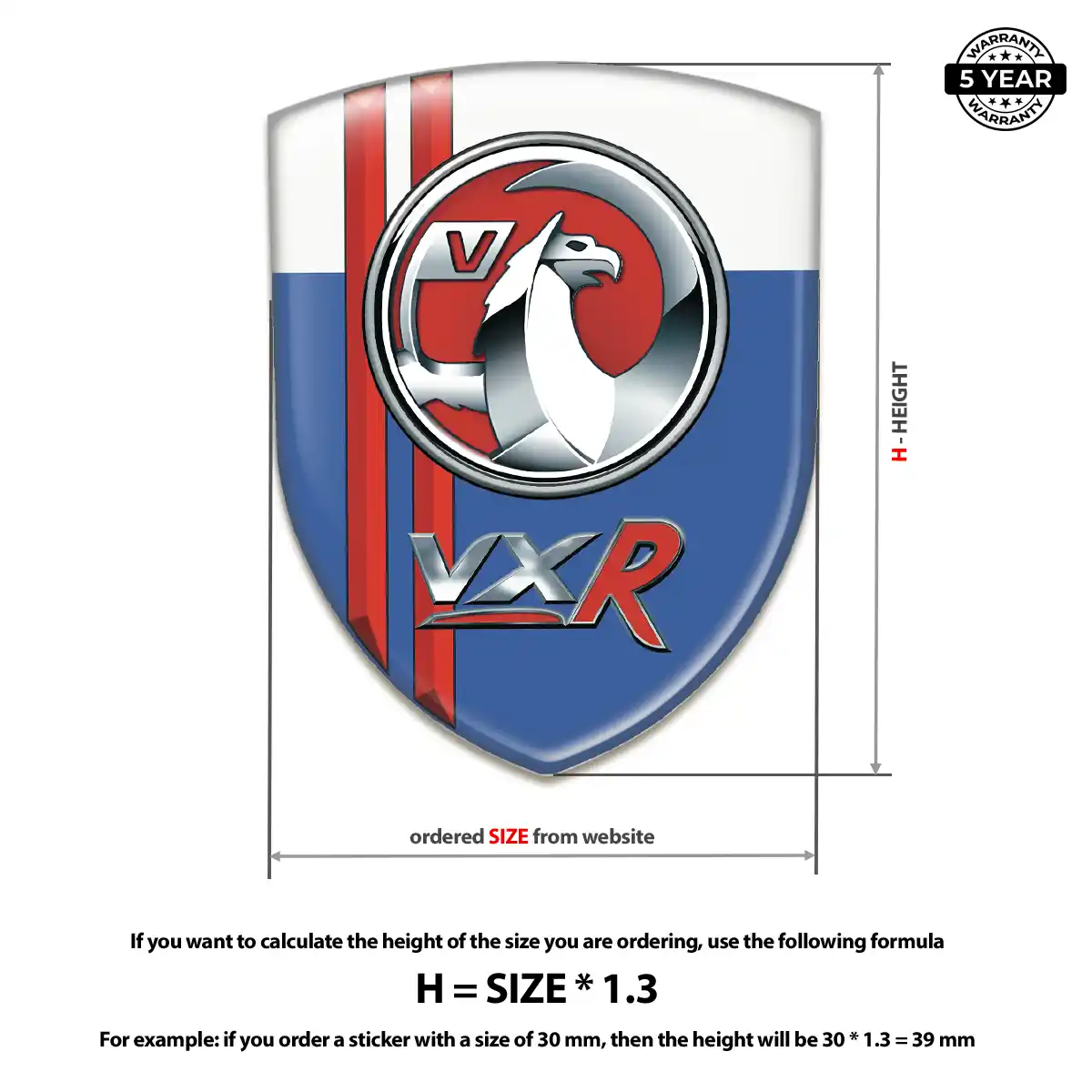 Vauxhall Vehicle Logo Sticker Noble Edition