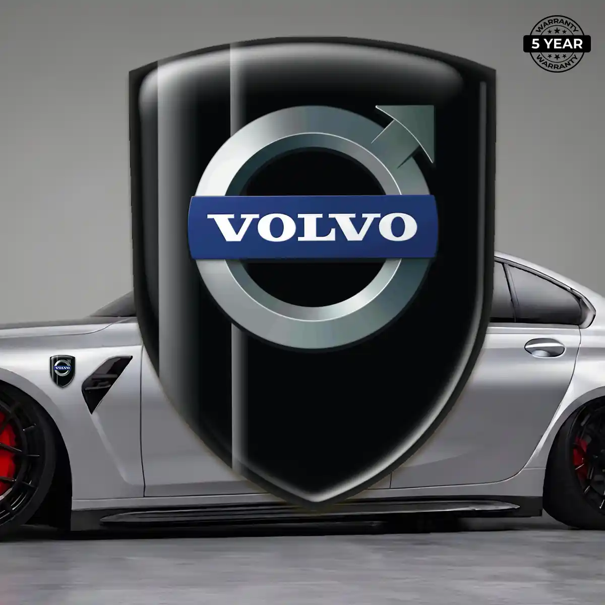 Volvo 3D Badge Sticker Deluxe Edition