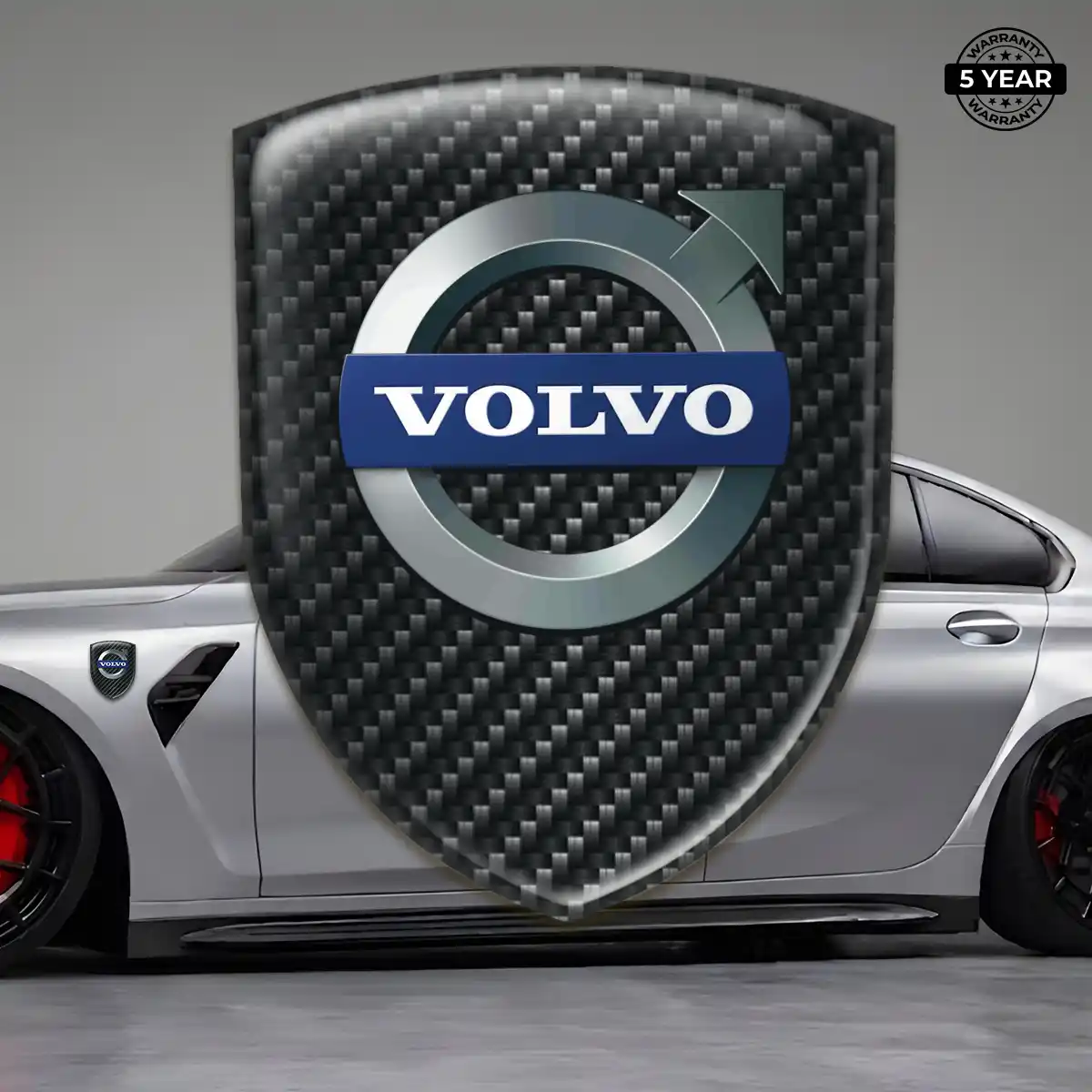 Volvo 3D Badge Sticker Outer Style