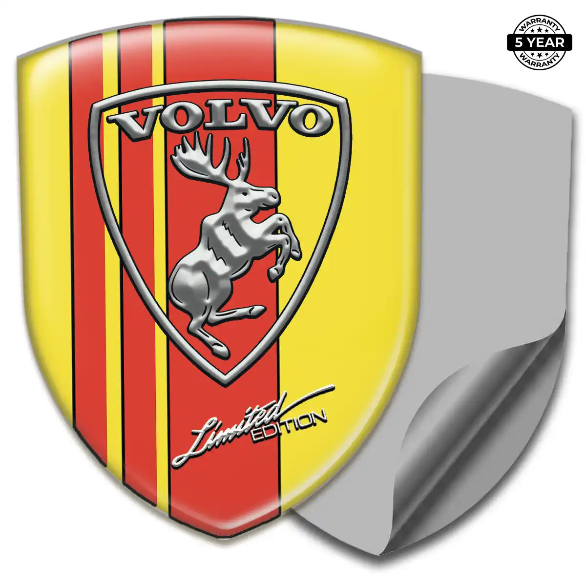 Volvo 3D Badge Sticker Premium Dome