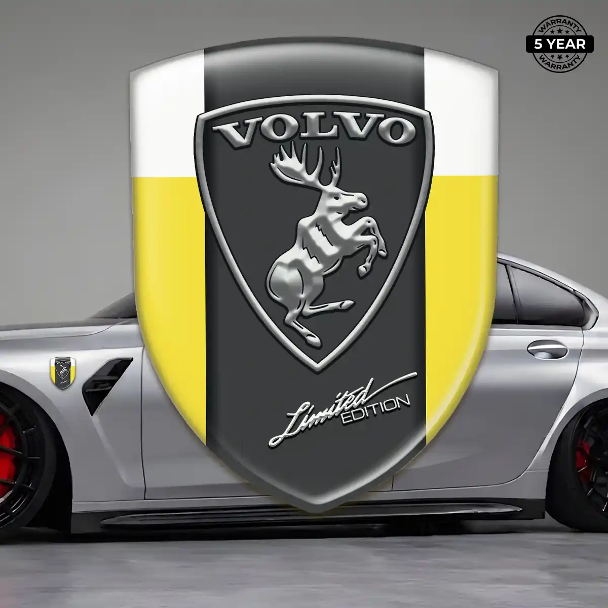 Volvo 3D Badge Sticker Signature Grade