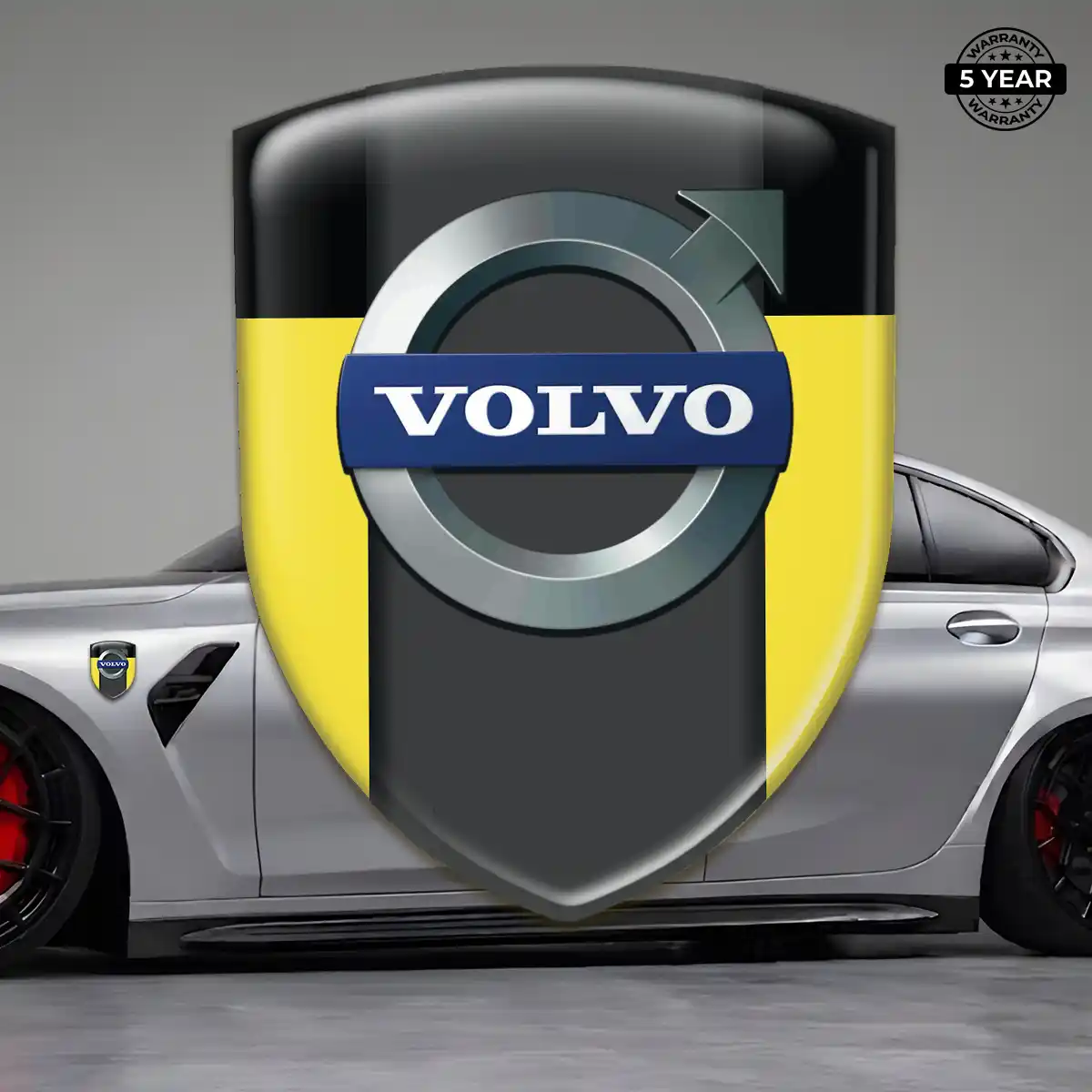 Volvo 3D Domed Sticker Sleek Style